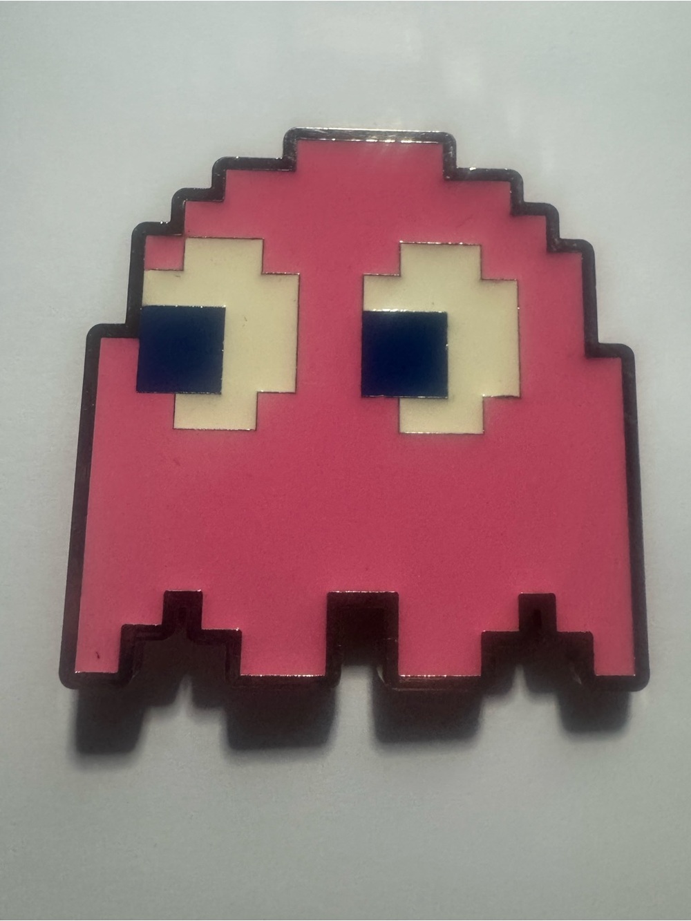 Y2K Retro Pac-Man Pinky Ghost Pixel Art Metal Belt Buckle 3” Mall Goth